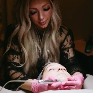 Esthetician services'