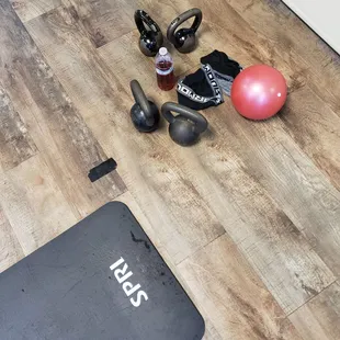 Toys!...then the instructor says "grab your balls" ..I get the funniest of looks