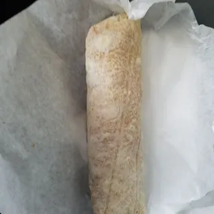 Chorizo egg potato cheese burrito (off menu)