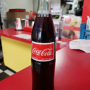 a bottle of coca cola