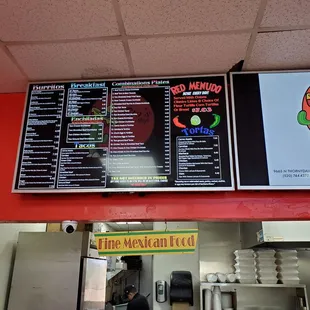 Menu left side