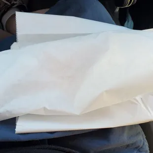 Really large breakfast burrito.