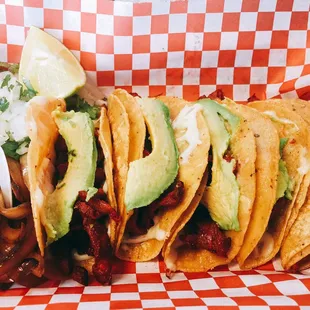 Gringa tacos with corn