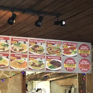 Finally get out a menu up with prices