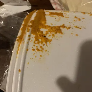 them throwing the food everywhere