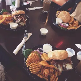 waffles, food