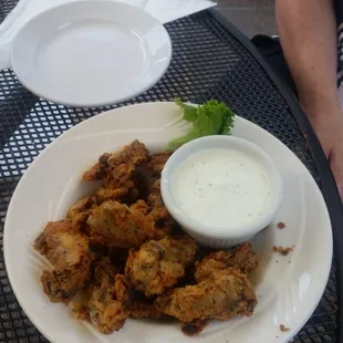 We had the portobello mushroom appetizer.