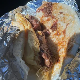 Brisket and egg