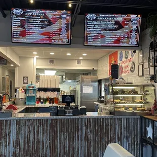 the inside of the restaurant