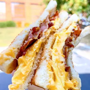 Bacon Egg and Cheese on Toast