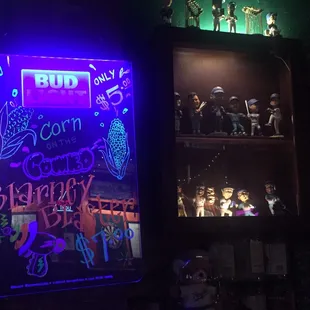 Rotating specials and vintage Royals bobble heads.