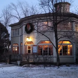 the front of the house