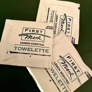 Server gave us extra moist towelettes. You'll definitely need them post meal.