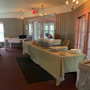 Buffet line upstairs. Each floor (and outside) has their own.