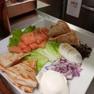The salmon appetizer