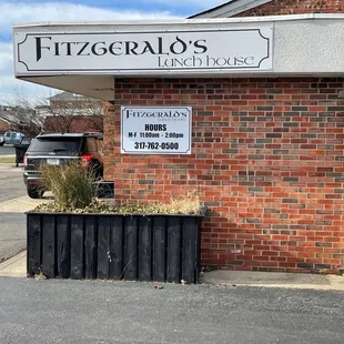 the front of the restaurant