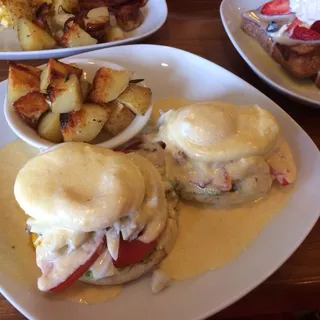 Crab and Avocado Benedict