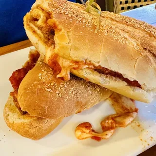 Chicken Cutlet Parmigiano Sandwich