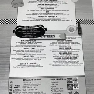 the menu