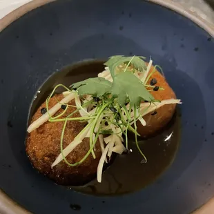 Lamb croquette on the house