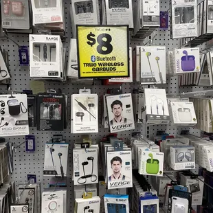 a display of electronics for sale
