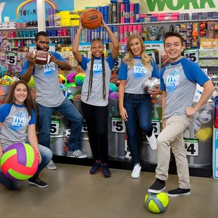 a group of people in a store