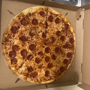 Pepperoni pie regular sauce