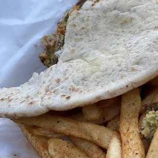 Falafel in a pita pocket!