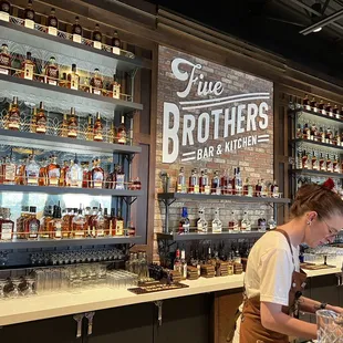 two women behind the bar