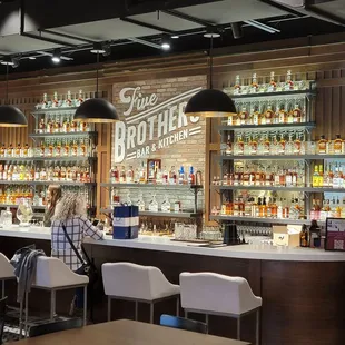 people sitting at the bar