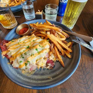 Reuben Knife and Fork sandwich at Five Brothers Bar &amp; Kitchen.