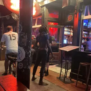 The guy that they let be at a table in the description