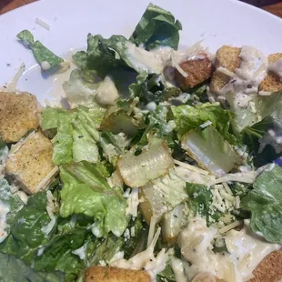 Wilted Cesar salad