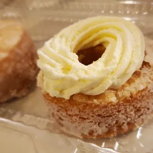 Vanilla cream cronut. Cream tastes like eating a stick of salted butter.