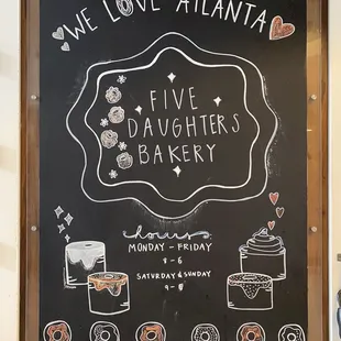 Five Daughters Bakery sign