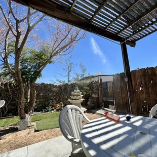 Patio terrace with spritzers