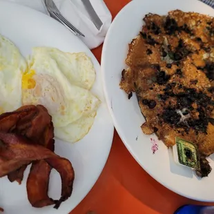Blueberry pancake combo