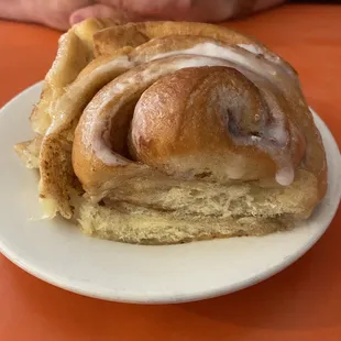 Cinnamon roll special on 7/22/2022