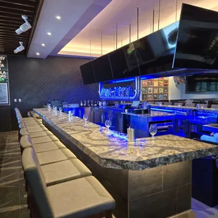 interior, sushi and sashimi