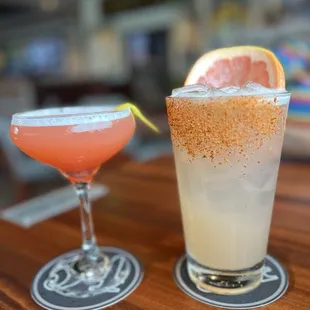 Island Paradise Martini and Paloma cocktail