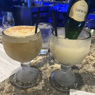 Painkiller and Champagne Margarita