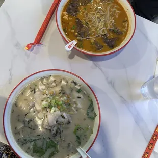 5 Grains Noodle Soup with Fish Fillet Pieces Mala Noodle Soup with Beef