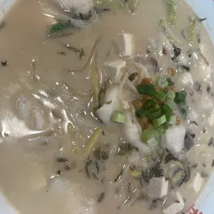 Five 5 Grains Noodle Soup with Fish Fillet Pieces