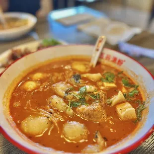 Numb &amp; Spicy Grain Rice Noodles With Snakehead Fish ($17.96)