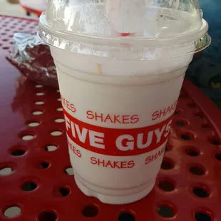 This was $4.49 shake that came with whip cream I told them I didn&apos;t want.