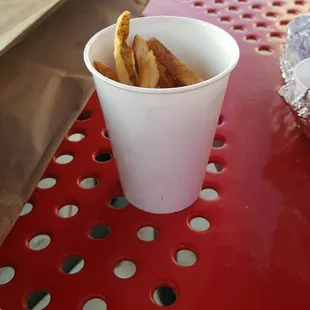This is what $3.09 for fries get you.