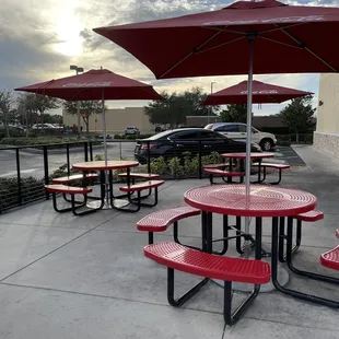 Outdoor seating area