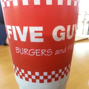 I love the soda dispensers at Five Guys !  The choices are sweet!