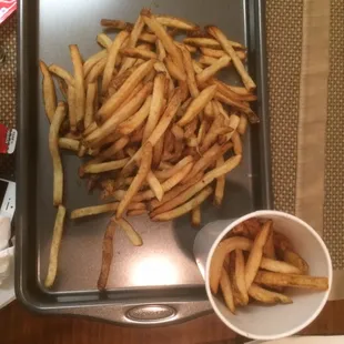 Large fries, $6.19.
