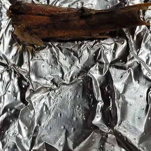 a banana on tin foil